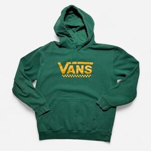 Green Vans hoodie with yellow accents